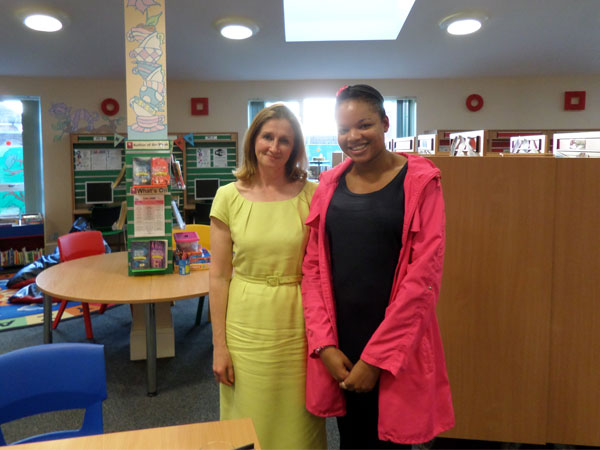 Author visit - Sharon Bolton - Sharon and I