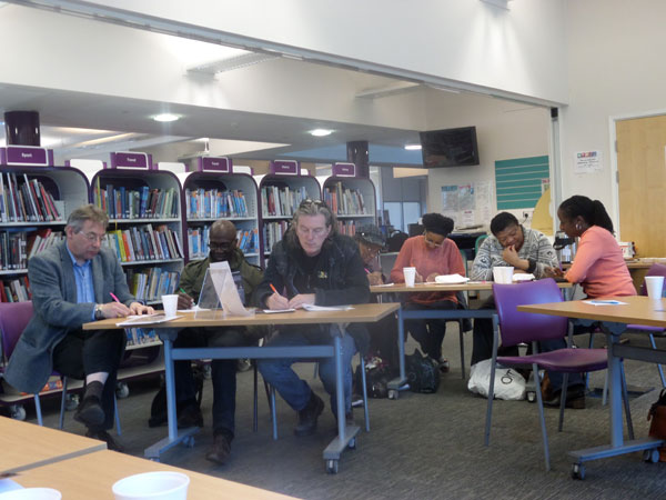 Oldbury Writing Group Book Launch - Audience taking part in quiz Oldbury Writing Group Book Launch - Audience taking part in quiz