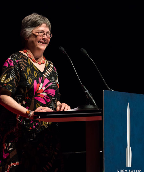 Lisa Tuttle at the Hugo Award_Ceremony 2017 Worldcon in Helsinki Lisa Tuttle at the Hugo Award_Ceremony 2017 Worldcon in Helsinki