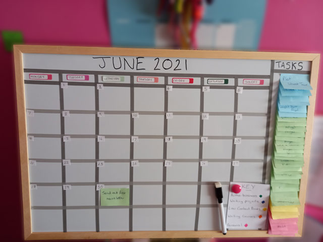 My Task Board - Set Up for June